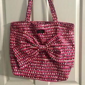 💞KATE SPADE multi-colored bow tote bag handbag💞